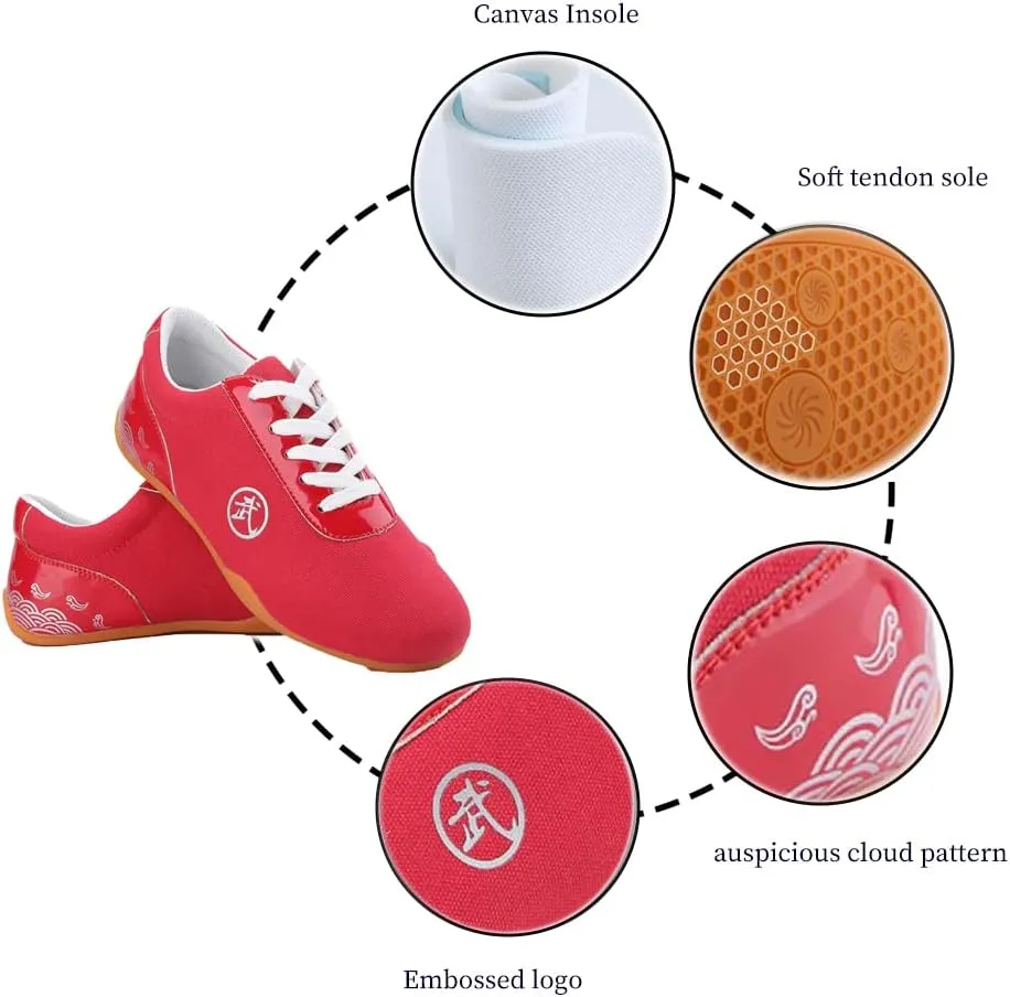 Men Adults Chinese Tai-Chi Wu Shu Kung Fu Shoes,Slip-on Style, Casual,Suitable for Indoor/Outdoor use.