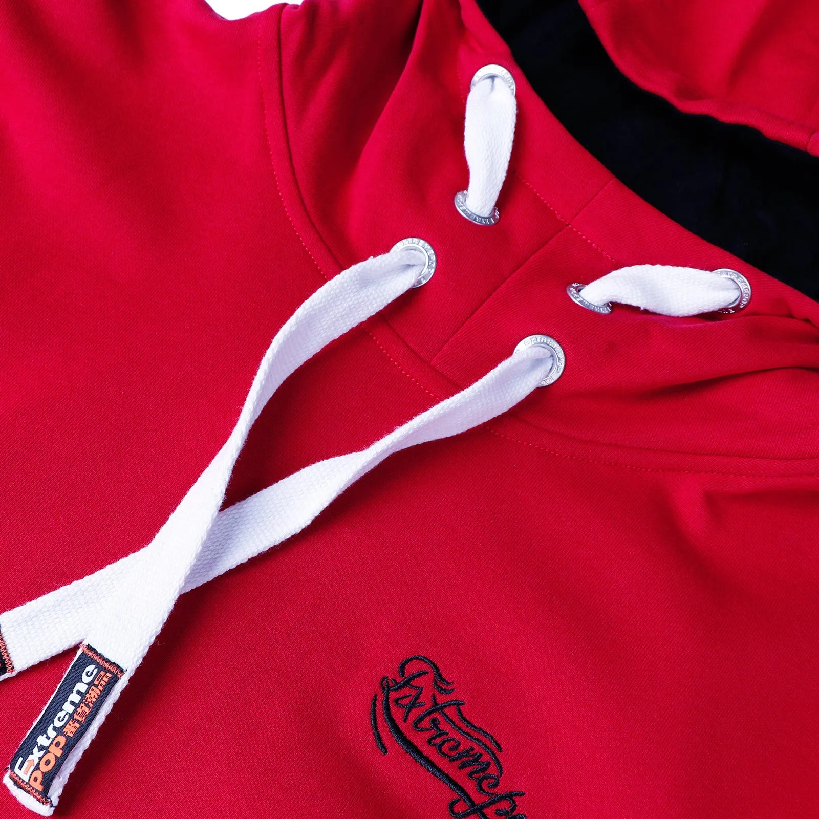 Men's  hooded Sweatshirt with High Neck Tunnel in cotton
