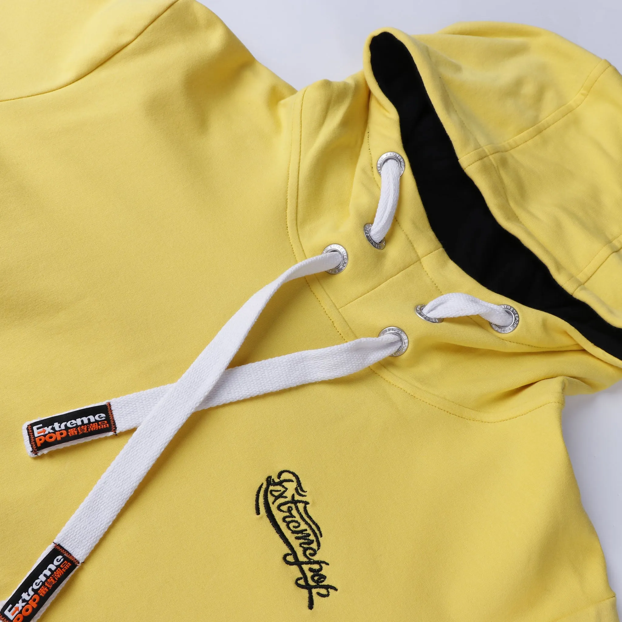 Men's  hooded Sweatshirt with High Neck Tunnel in cotton
