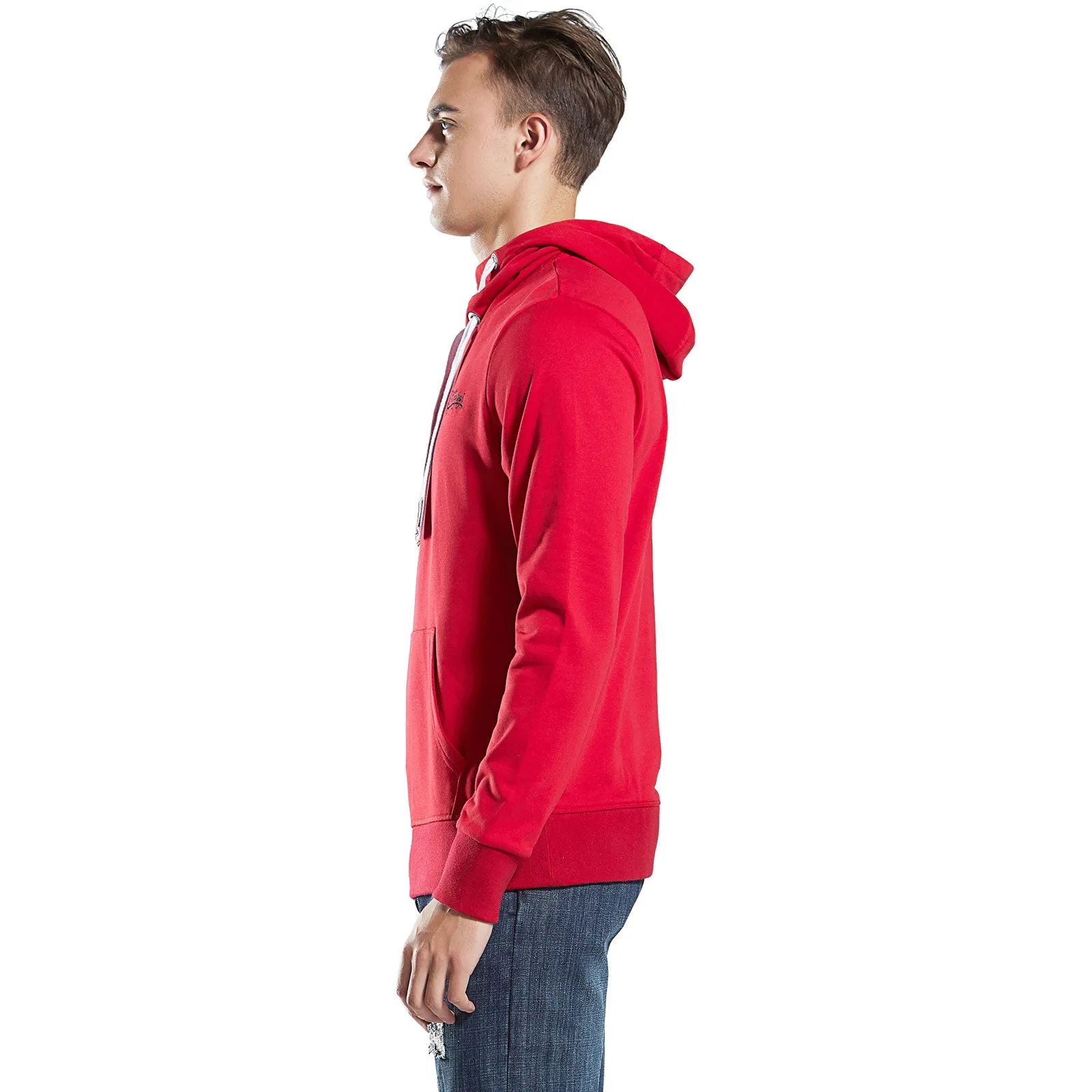 Men's  hooded Sweatshirt with High Neck Tunnel in cotton