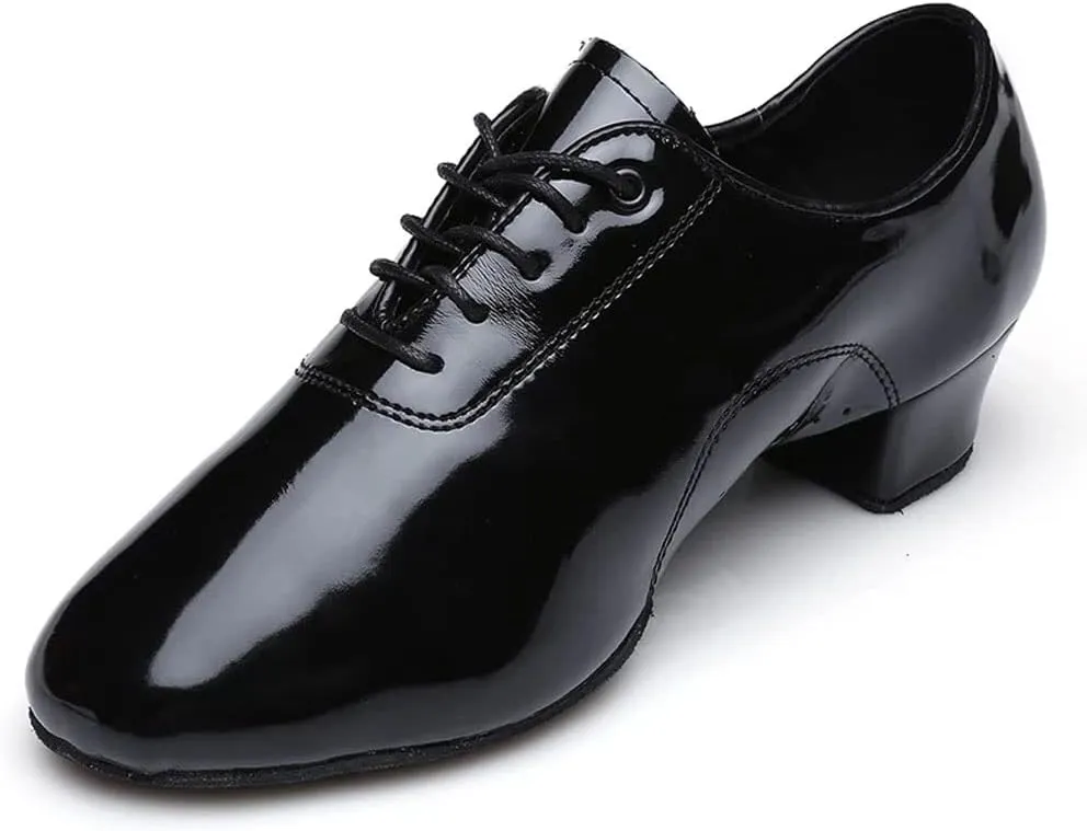 Men's Latin Dance Shoes Dance Hall Tango Children's Men's National Standard Dance Shoes 25-45 Yards(8.5)