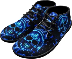 Men's Skull Barefoot Shoes Wide Toe Walking Shoes Minimalist Cross-Trainer Shoes with Zero Drop Sole