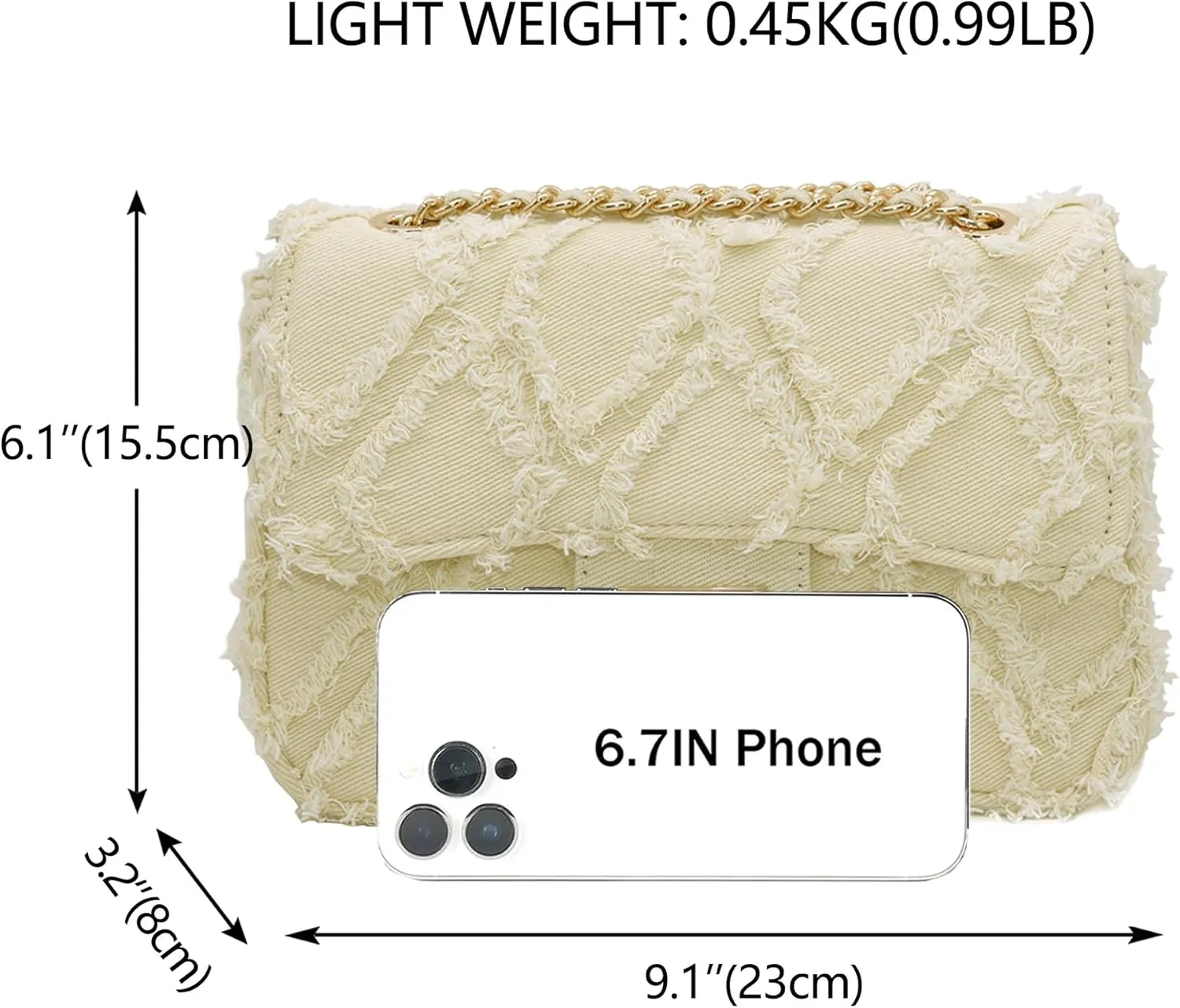 Milisente Women Shoulder Bag Small Quilted Denim Bag Chain Clutch Purses and Handbags Or Crossbody For Evening Formal Party