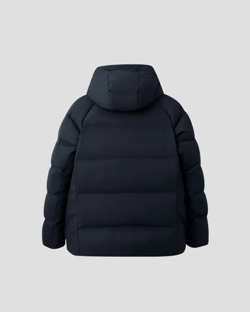MIZUSAWA DOWN OVERSIZED JACKET "MOUNTAINEER" - Grahite Navy