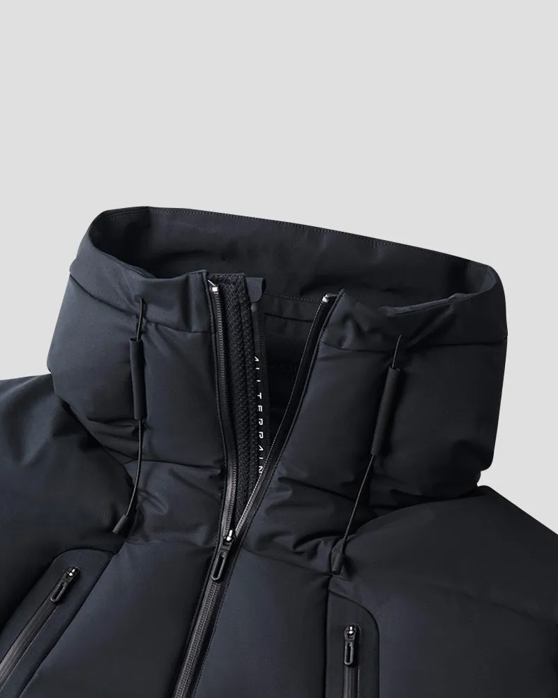 MIZUSAWA DOWN OVERSIZED JACKET "MOUNTAINEER" - Grahite Navy