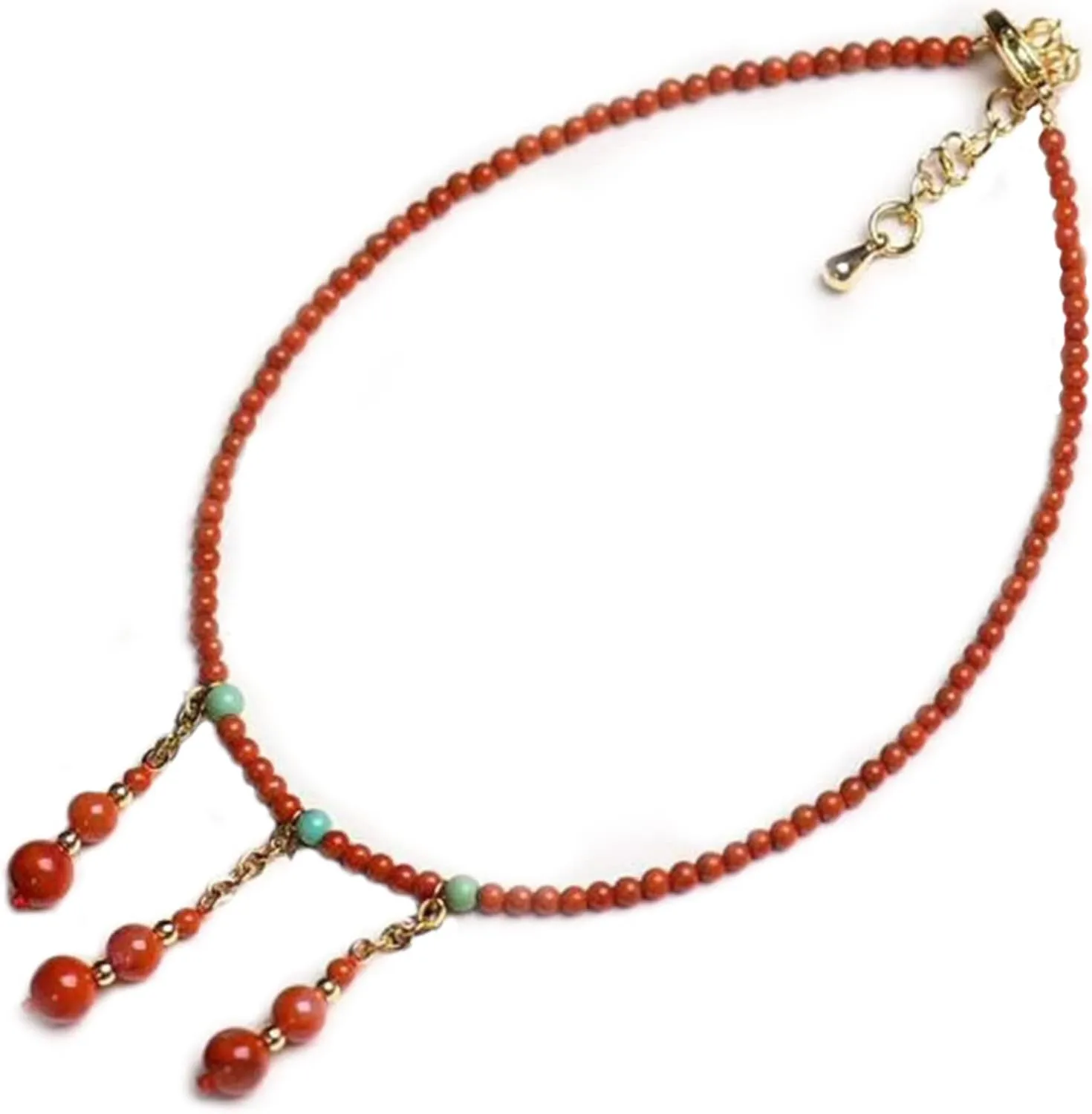 Natural South Red Agate Anklet Feng Shui Ankle Bracelet for Women Small Crystal Beads Chakra Quartz Anklet Adjustable Amulet Foot Bracelet for Protection Vacation Jewelry
