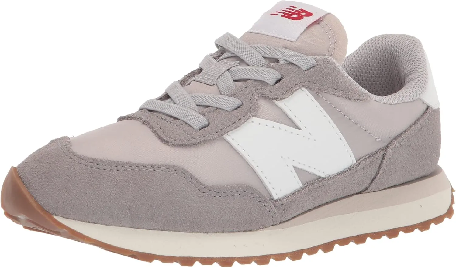 New Balance Kids 237 Bungee Sneaker, MARBLEHEAD/MOONBEAM, 5.5 M Toddler (1-4 Years)