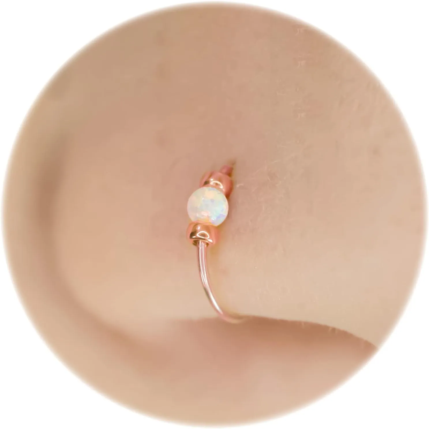 Nose Rings Plain & Opals