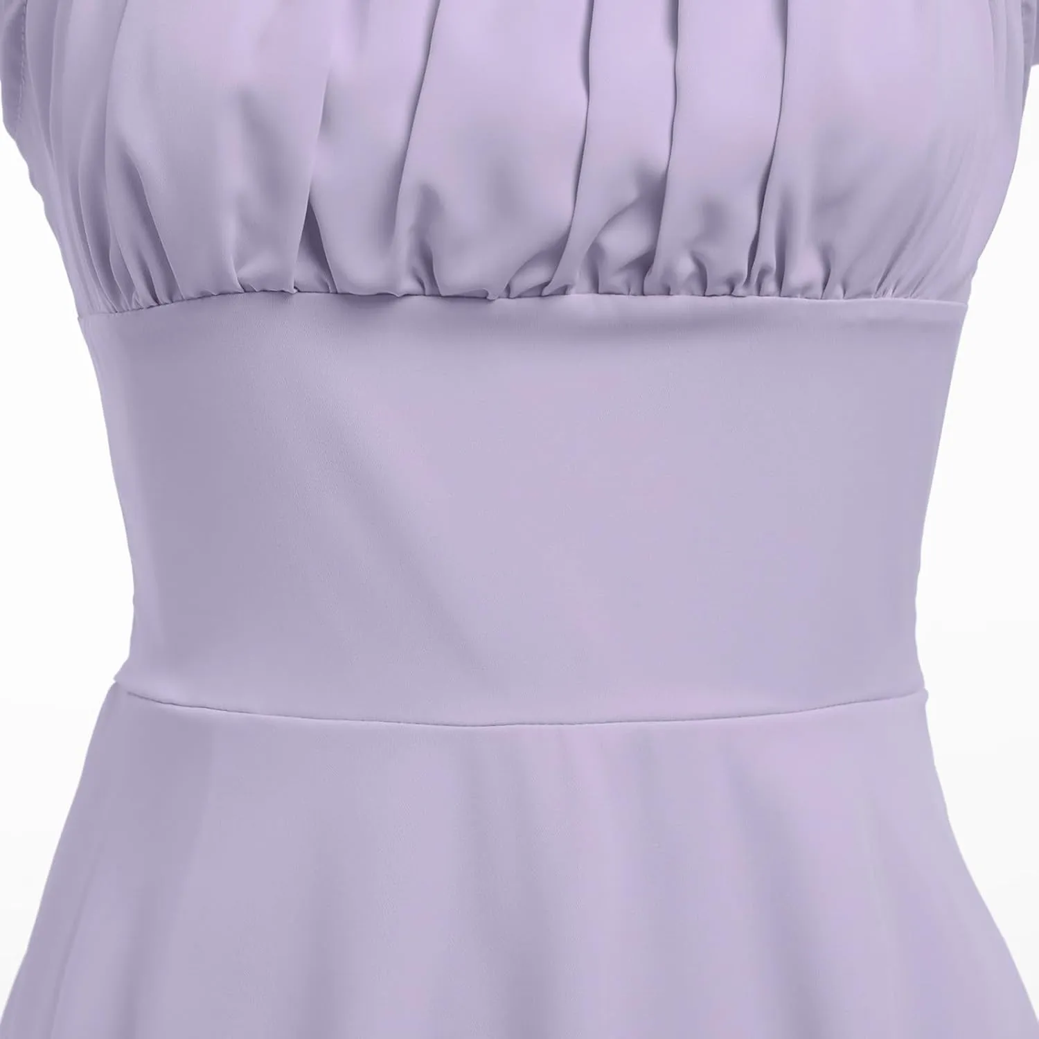 OBEEII Women's Square Neck Strap Lace Mini Dress Flowy A-Line Ruffle Swing Casual Summer Short Dress Party Graduation Dress