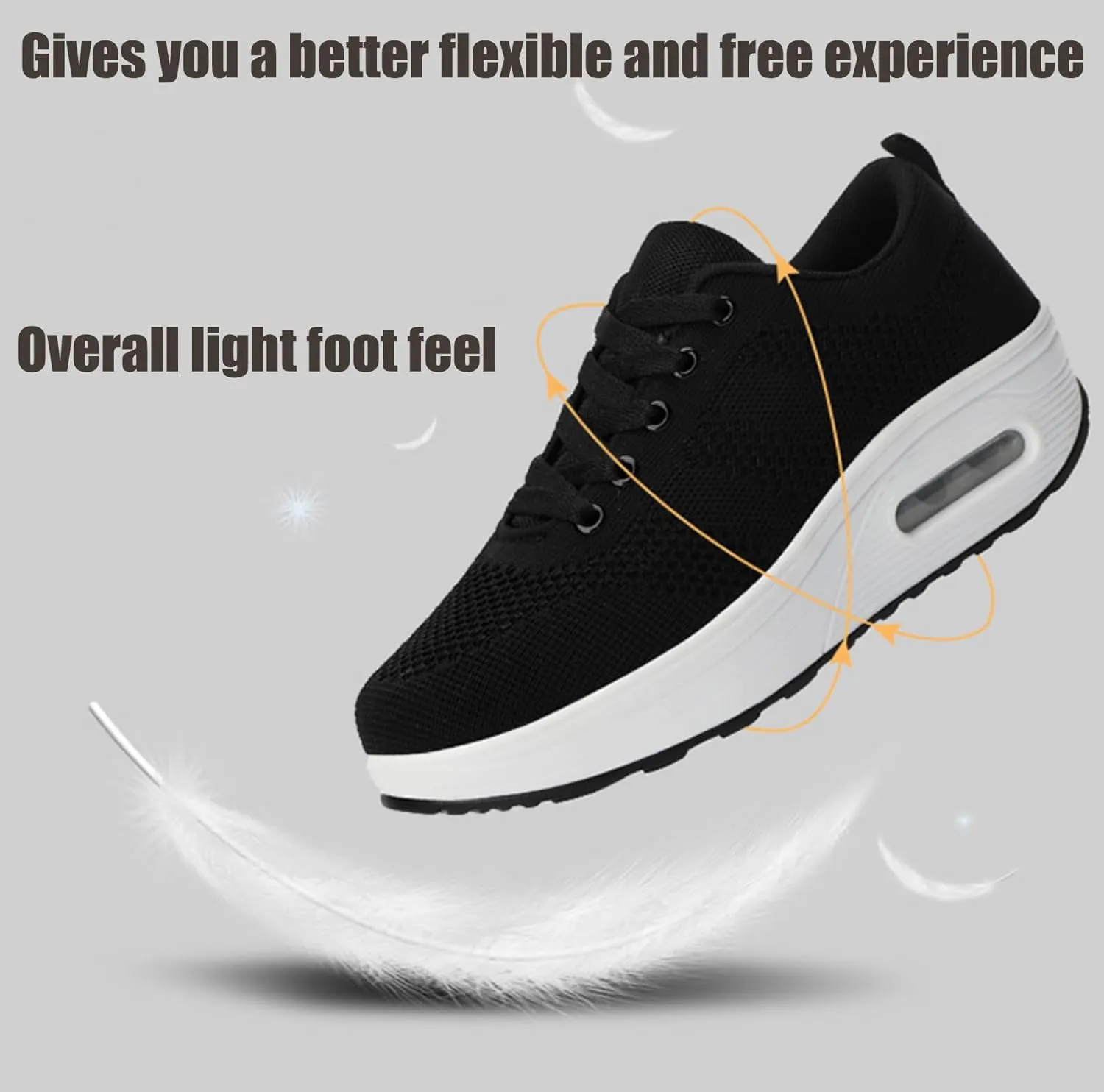 Orthopedic Shoes for Women, Womens Slip on Non Slip Work Shoes Comfortable Air Cushion Sneakers with Arch Support