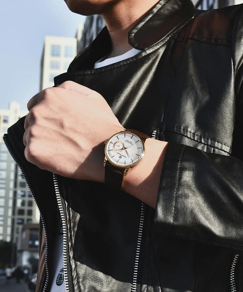 Pagani Design Men's Minimalist Quartz Watch, Casual Watches for Men, 40mm Case, Leather Strap, 100m Water Resistant, Date Display, Japanese Movement(VH65)
