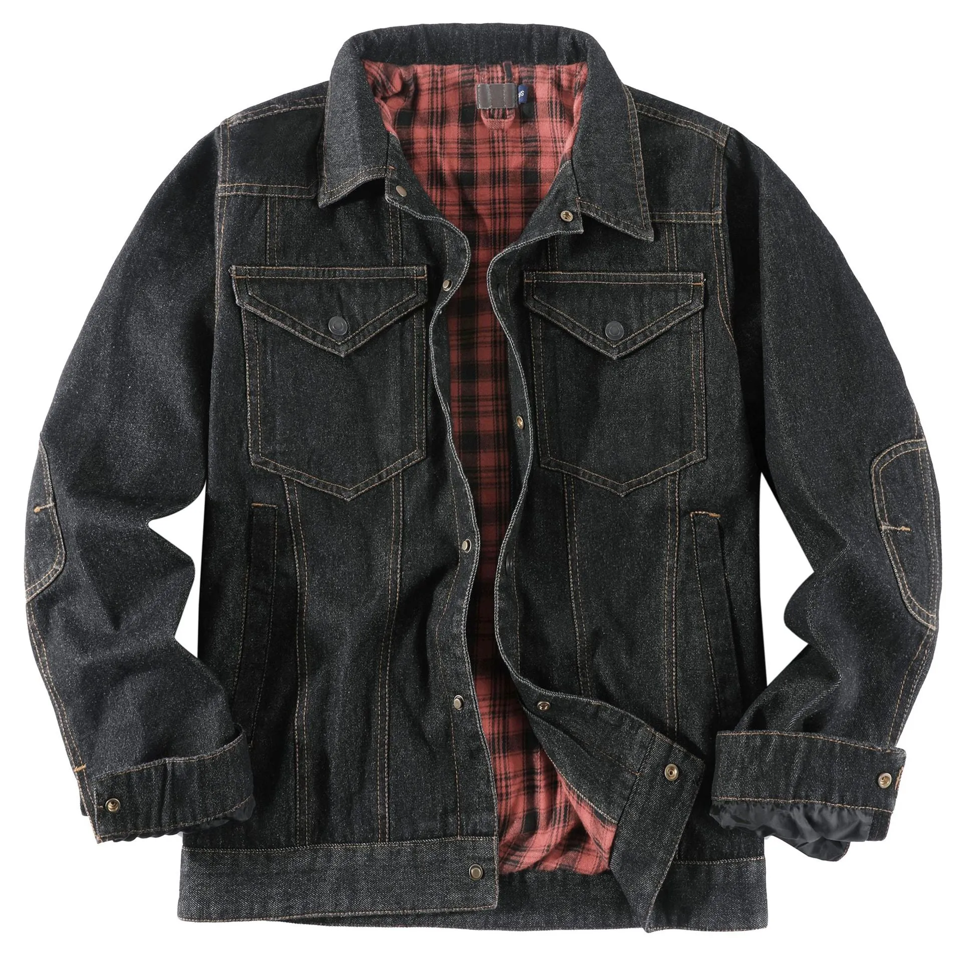 PLAID FLANNEL CASUAL JACKET