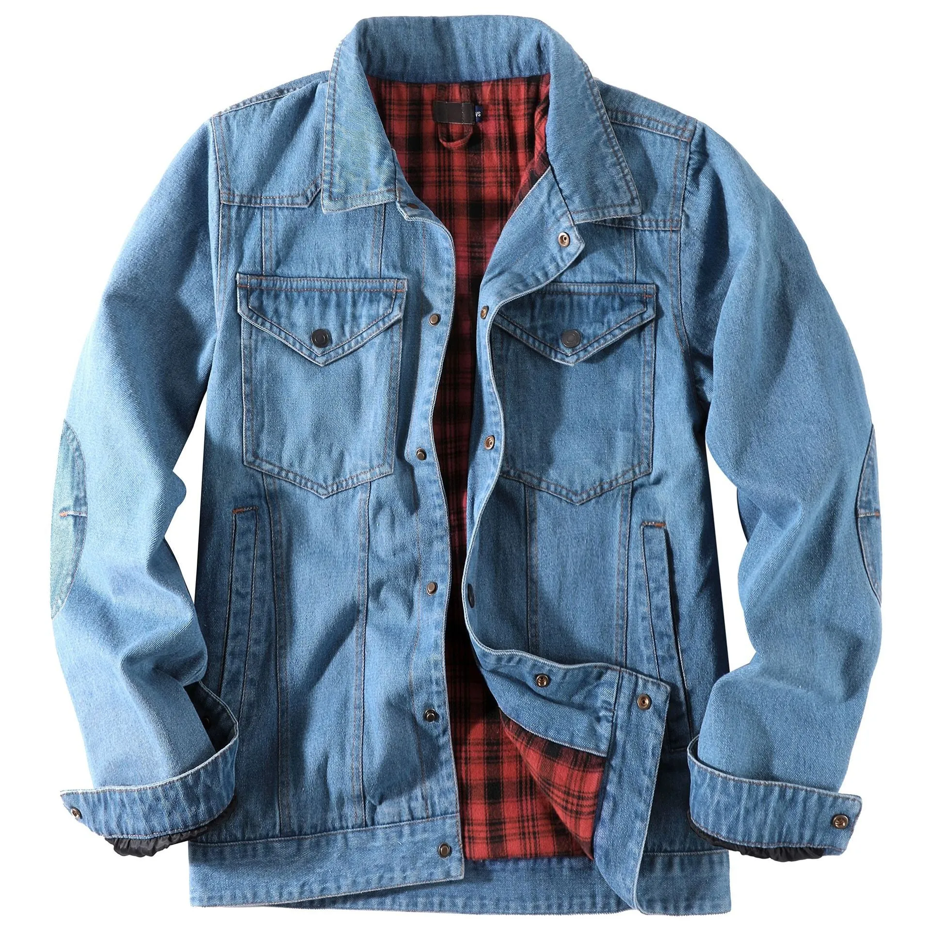 PLAID FLANNEL CASUAL JACKET