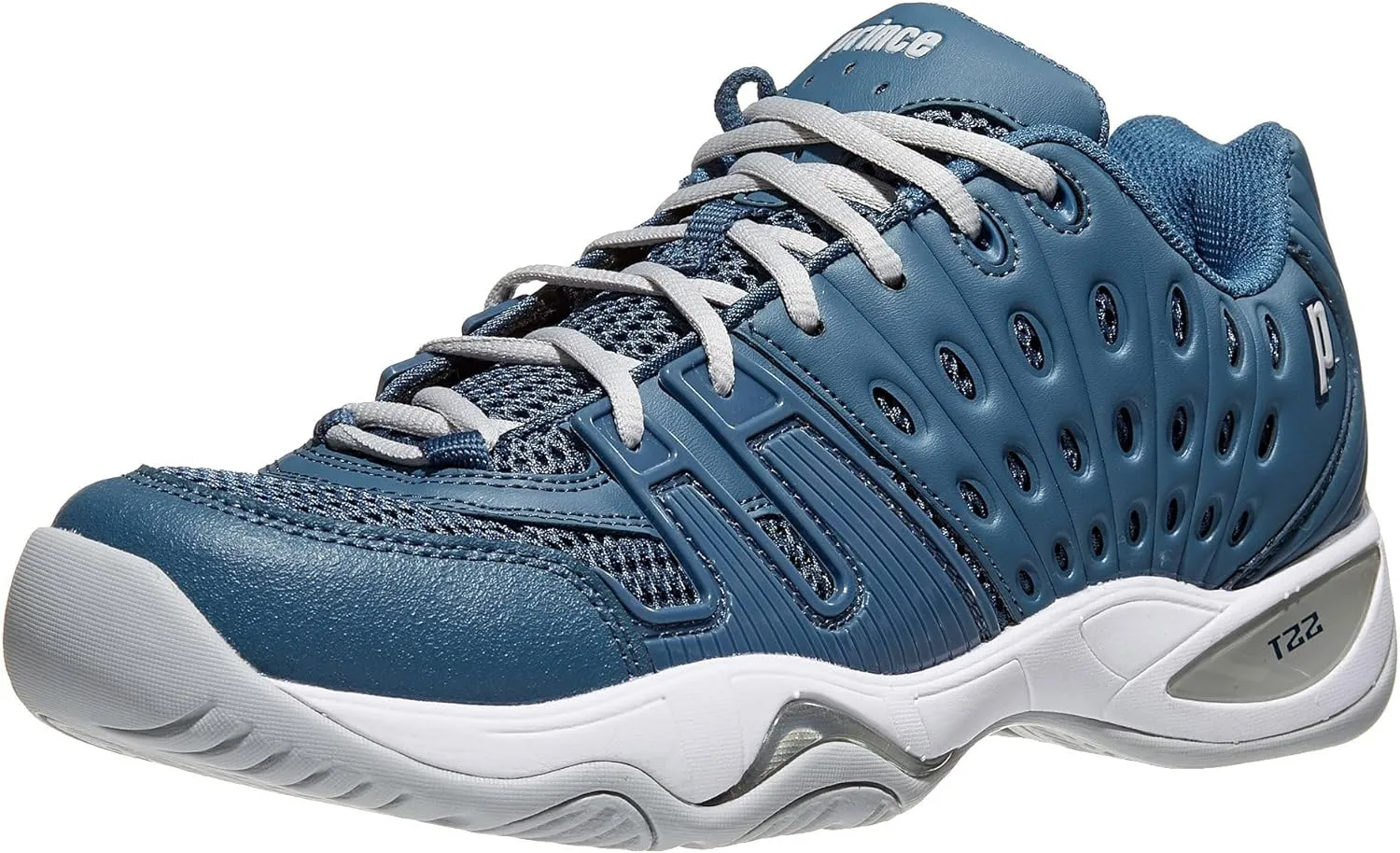Prince T22 White/Navy/Silver Men's Shoes