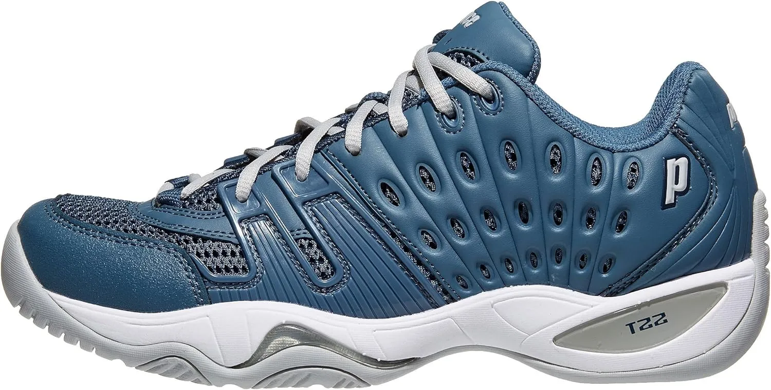 Prince T22 White/Navy/Silver Men's Shoes