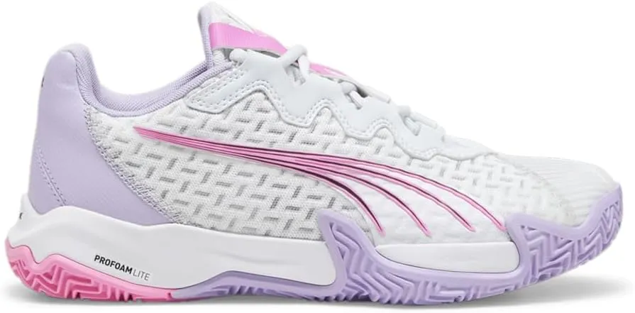 Puma Womens Nova Elite Racquet Sports Pickleball, Tennis Sneakers Shoes - Grey