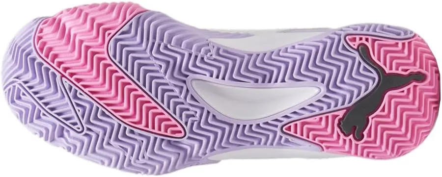 Puma Womens Nova Elite Racquet Sports Pickleball, Tennis Sneakers Shoes - Grey