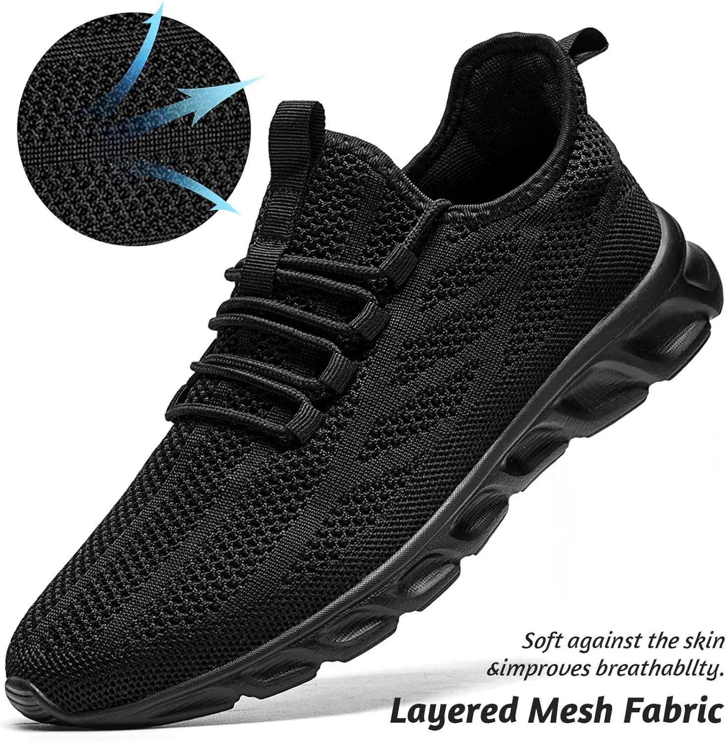 QIJGS Mens Running Shoes Tennis for Men Fashion Workout Athletic Gym Mesh Lightweight Sports Casual Sneakers