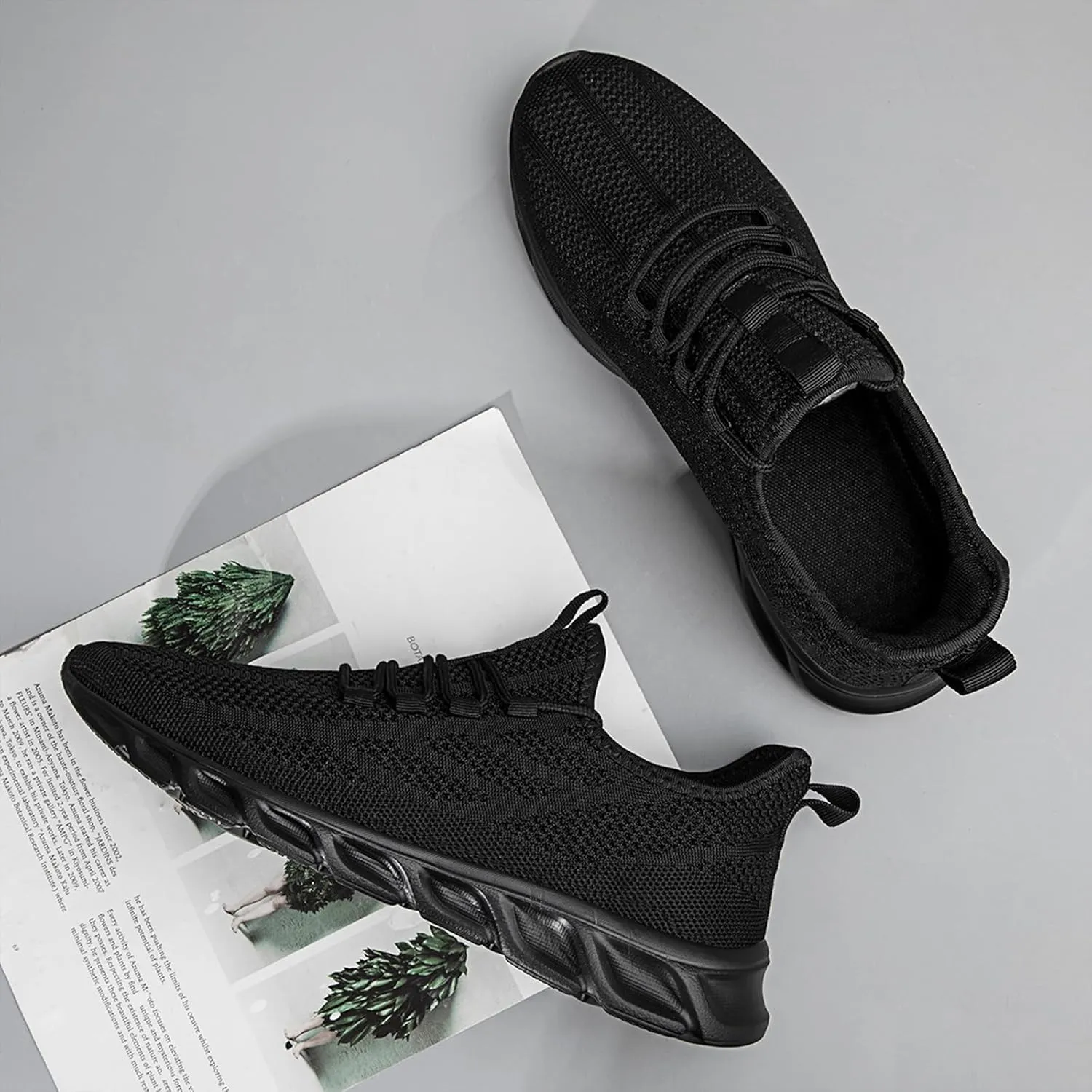 QIJGS Mens Running Shoes Tennis for Men Fashion Workout Athletic Gym Mesh Lightweight Sports Casual Sneakers