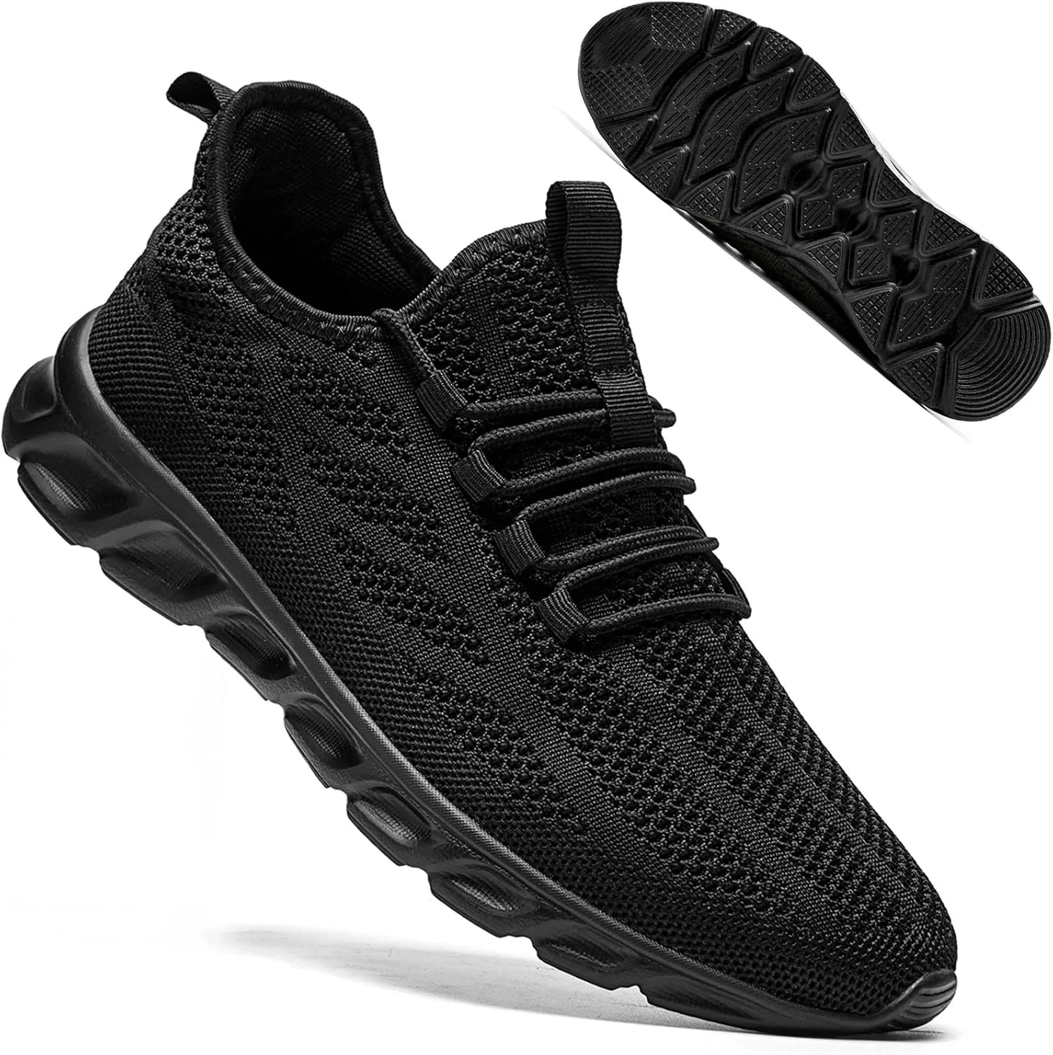 QIJGS Mens Running Shoes Tennis for Men Fashion Workout Athletic Gym Mesh Lightweight Sports Casual Sneakers