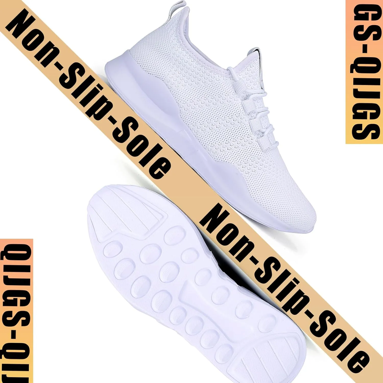 QIJGS Running Shoes for Men Gym Tennis Athletic Mesh Sneakers Lightweight Sports Fashion Workout Casual Shoes