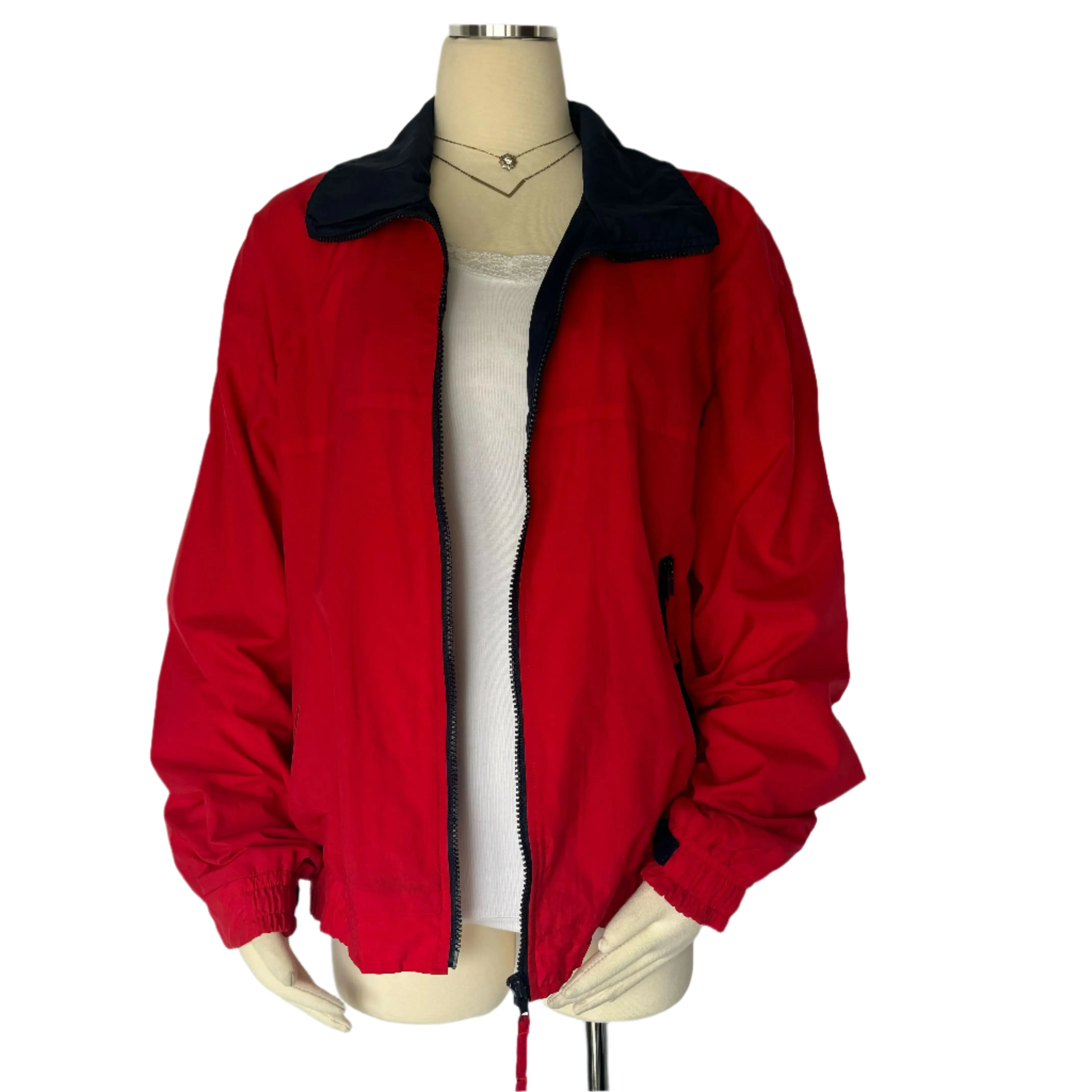 Red Windbreaker Jacket
