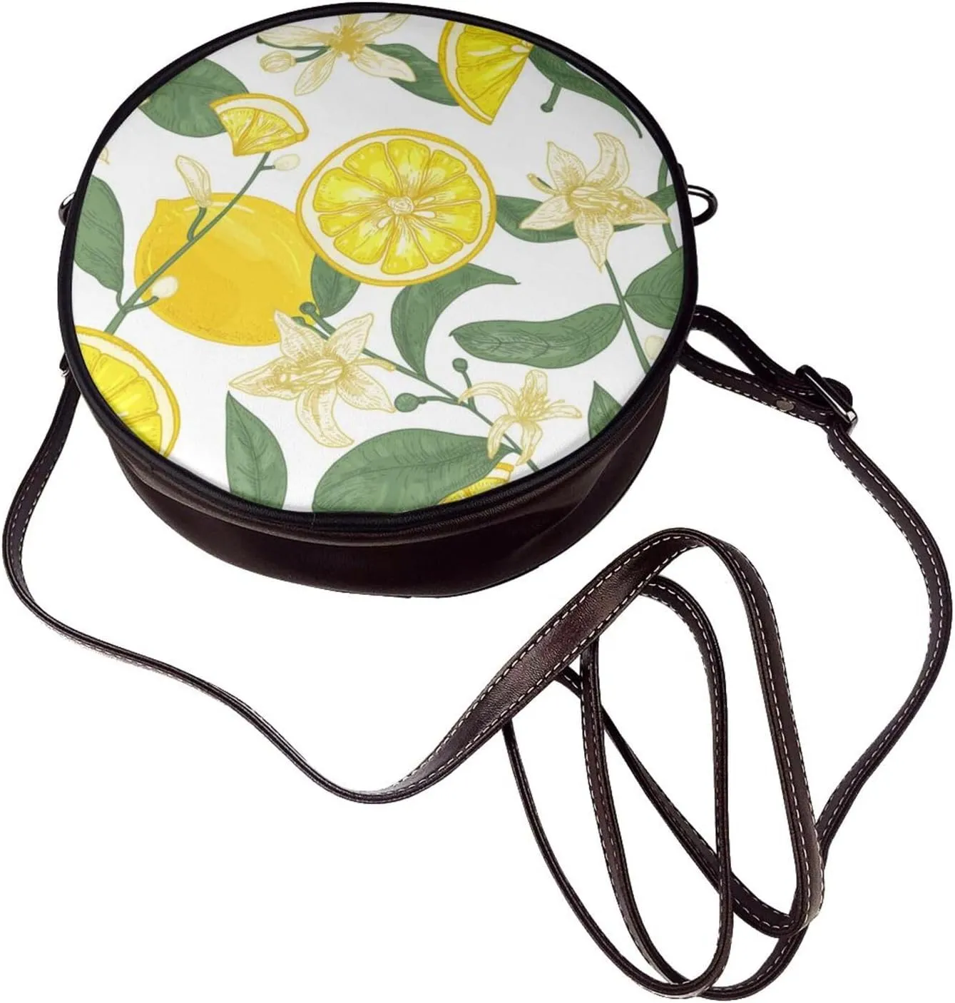 Round Crossbody Shoulder Bag Circle Purse Handbags for Women Small Fashion Clutch Evening Wallet