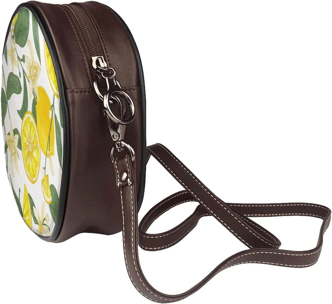 Round Crossbody Shoulder Bag Circle Purse Handbags for Women Small Fashion Clutch Evening Wallet