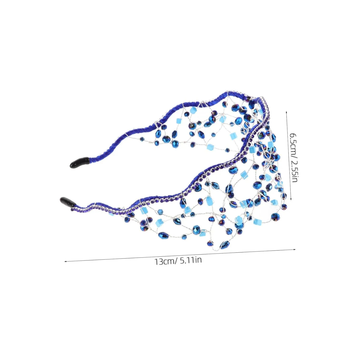 SAFIGLE 1pc Bead Tiara for Brides Elegant Decorative Hair Band for Weddings Special Occasions and Performances Durable and Stylish Headwear