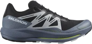 Salomon Men's Pulsar Trail Running Shoe, Black/China Blue/Arctic Ice, US 9 M