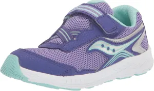Saucony Ride 10 Jr Sneaker, Purple, Wide US Unisex Little_Kid
