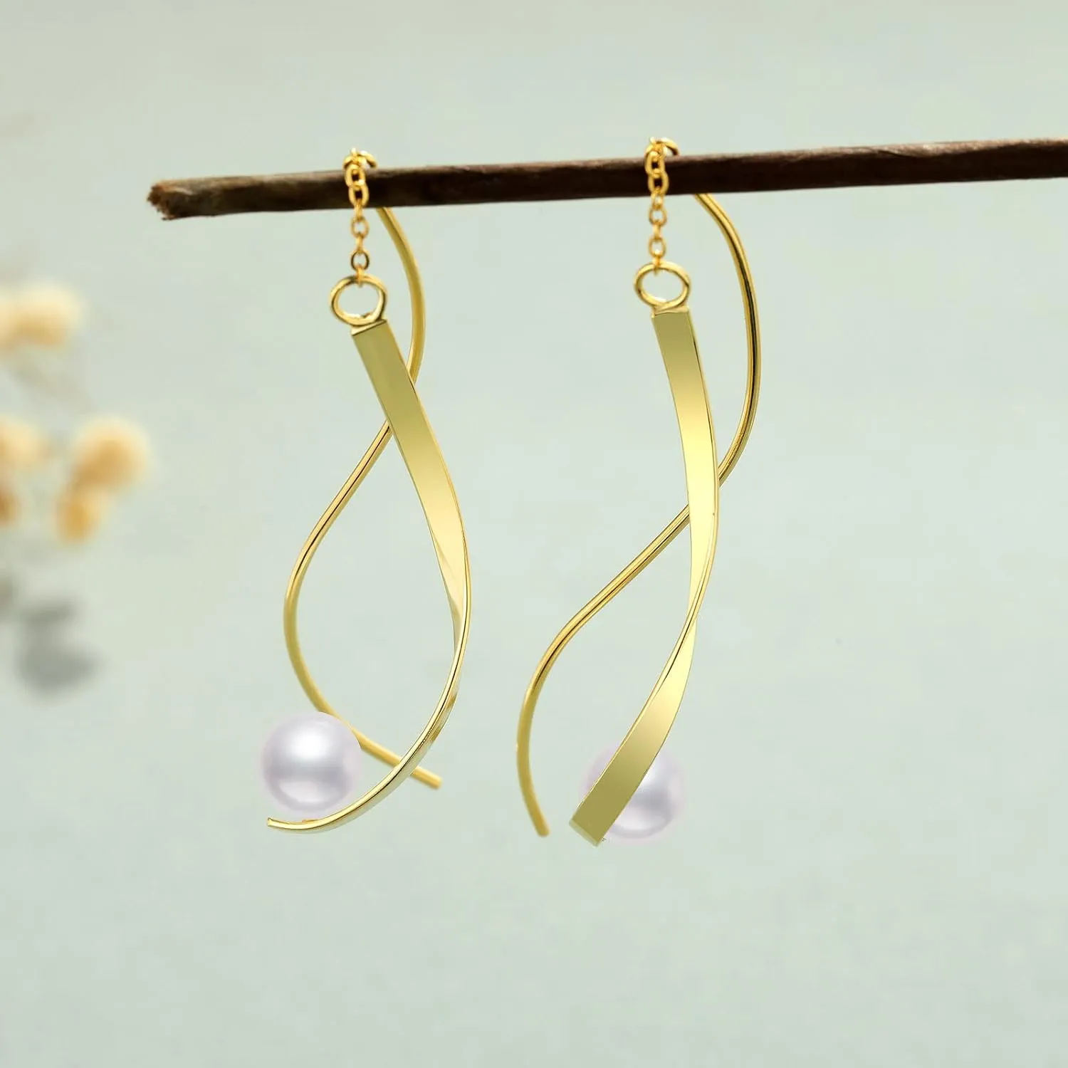 Seiyang Natural Abalone Shell Butterfly Earrings 925 Sterling Silver Leverback Dangle Earrings Butterfly Jewelry Gifts for Women