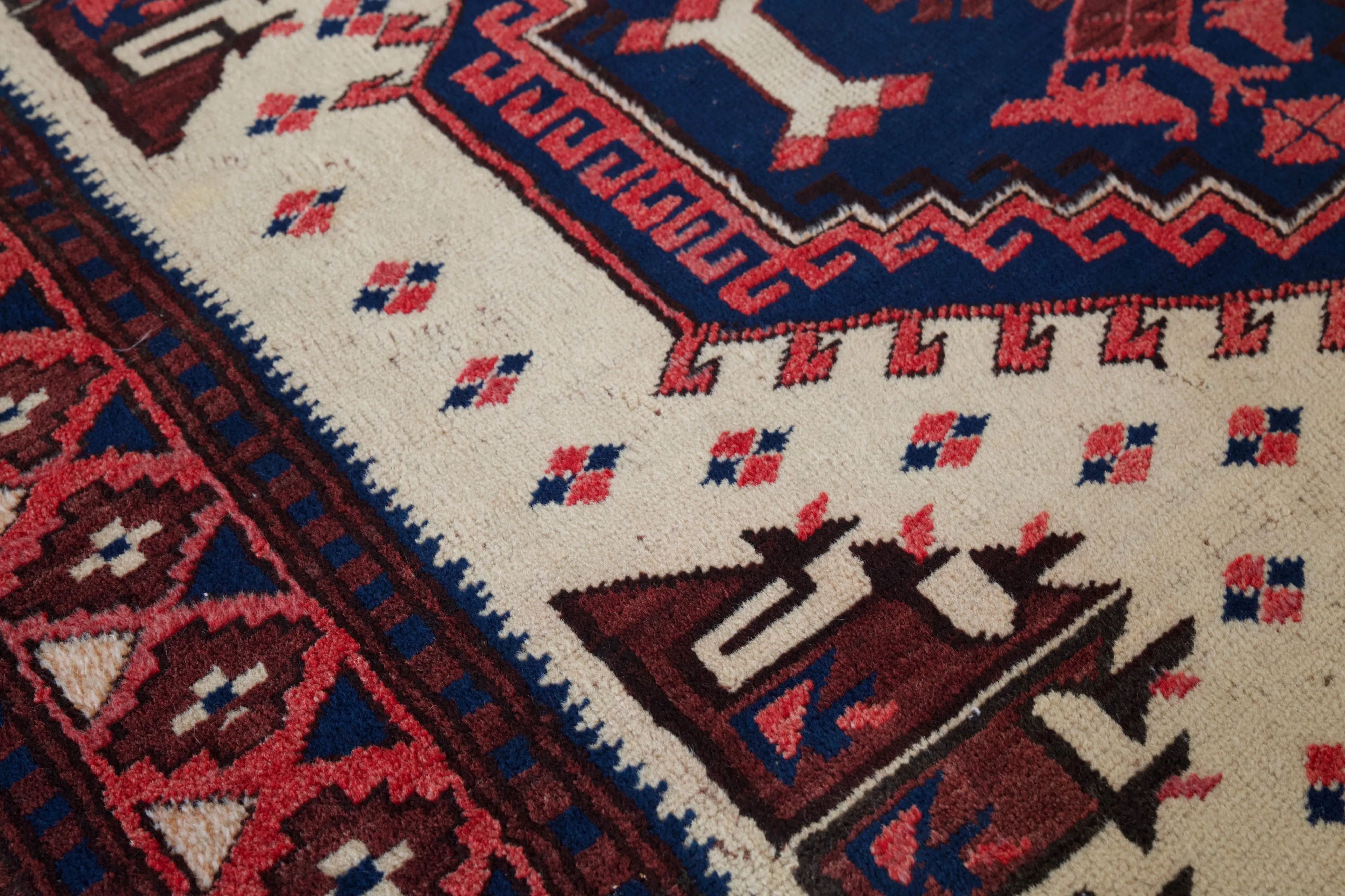 Semi-Antique Turkish Anatolian Nomad Rug 3'7"x6'