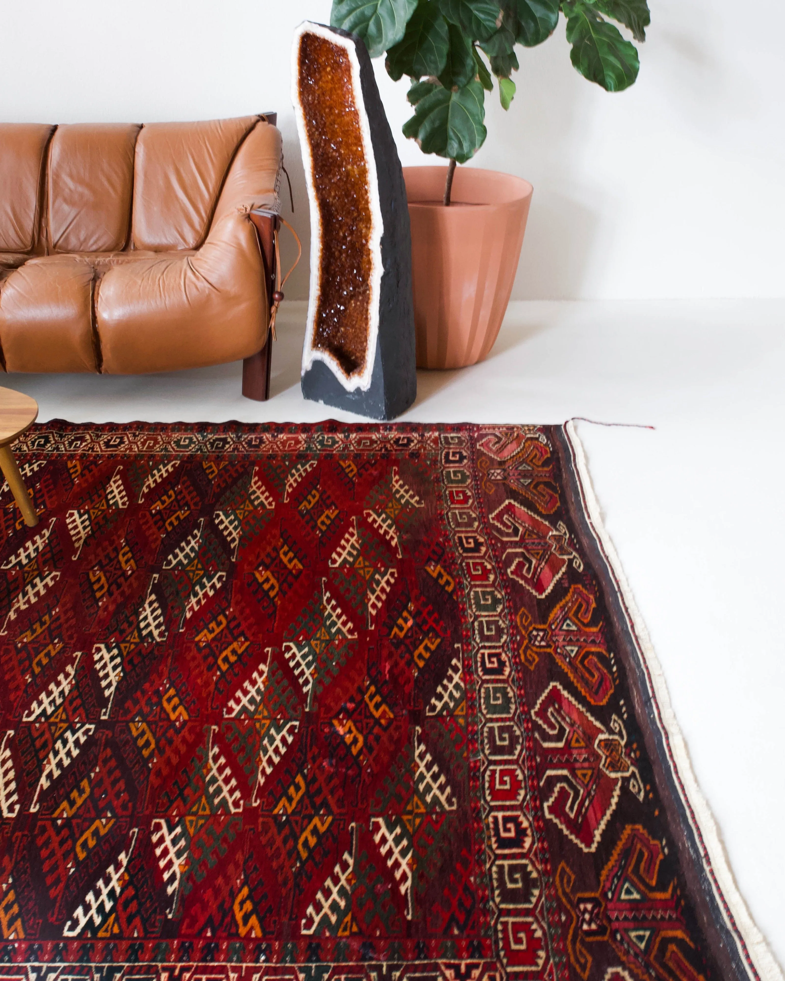 Semi-antique Turkoman Yomut Rug 6'10"x10'10"