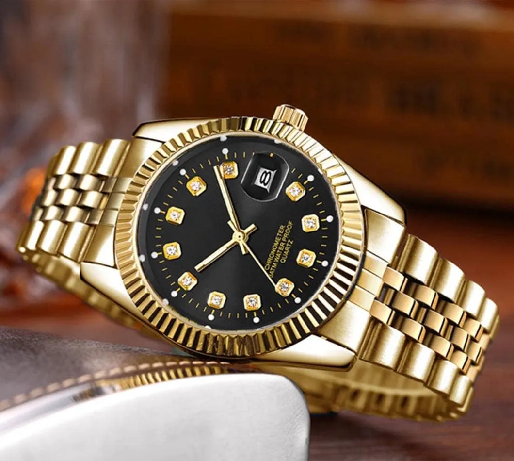 SENRUD Men's Classic Design Analog Quartz Watches Fashion Business Watch Stainless Steel Waterproof Date Casual Wrist Watch for Men