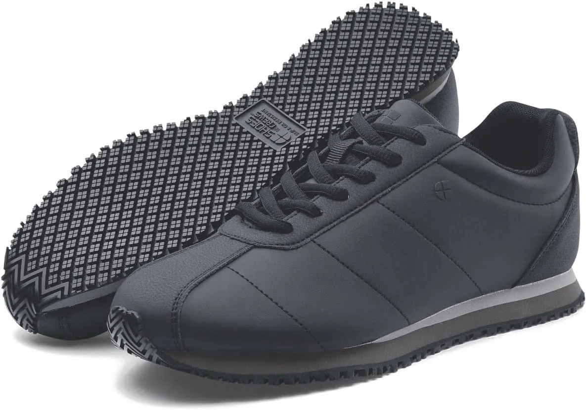 Shoes for Crews Avery, Women's Slip Resistant Work Shoes, Water Resistant, Black