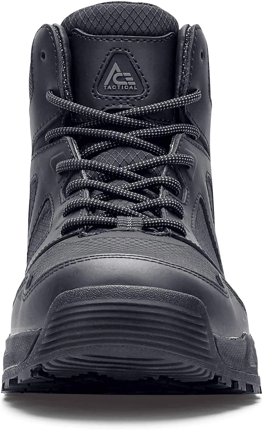 Shoes for Crews Defender Mid, Men's, Women's, Unisex Soft Toe (ST) and Nano Composite Toe (NCT) Work Shoes, Slip Resistant, Water Resistant, Black