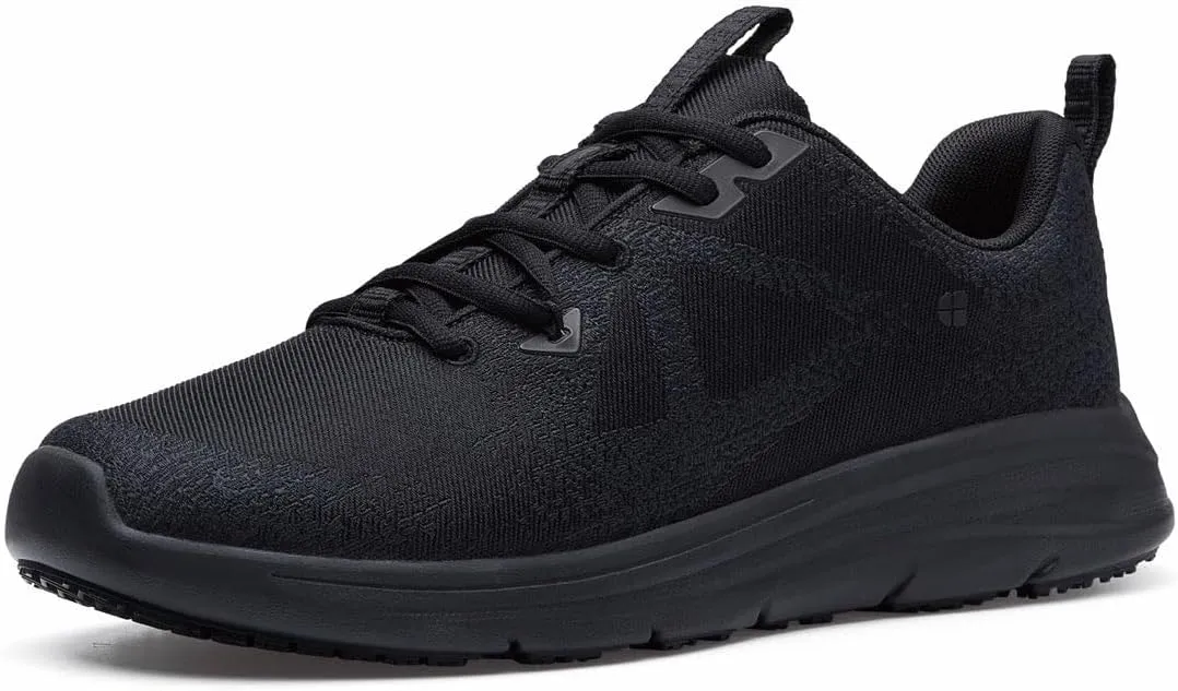 Shoes for Crews Toby II, Men's Slip Resistant Non Slip Work Shoes, Zapatos de Trabajo para Hombres, Chef Kitchen Shoes, Black
