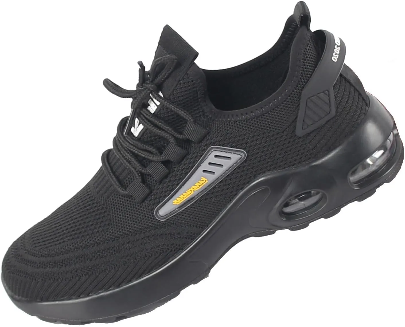 Steel Toe Shoes for Men Women Indestructible Work Shoes Lightweight Puncture Proof Comfortable Water Resistant Safety Sneakers Slip-Resistant Composite Toe Shoes for Construction,Black