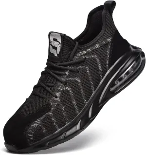 Steel Toe Sneakers for Men and Women Lightweight Comfortable Shoes Indestructible Slip Resistant Safety Work Shoes