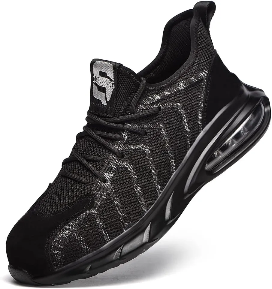 Steel Toe Sneakers for Men and Women Lightweight Comfortable Shoes Indestructible Slip Resistant Safety Work Shoes