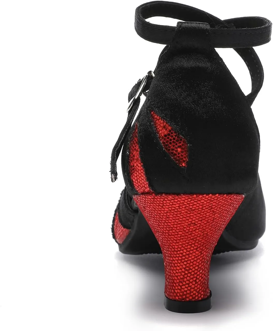 SWDZM Ballroom Dance Shoes Women Low Heel Closed Toe Low Heel Latin Salsa Tango Practice Dancing Shoes