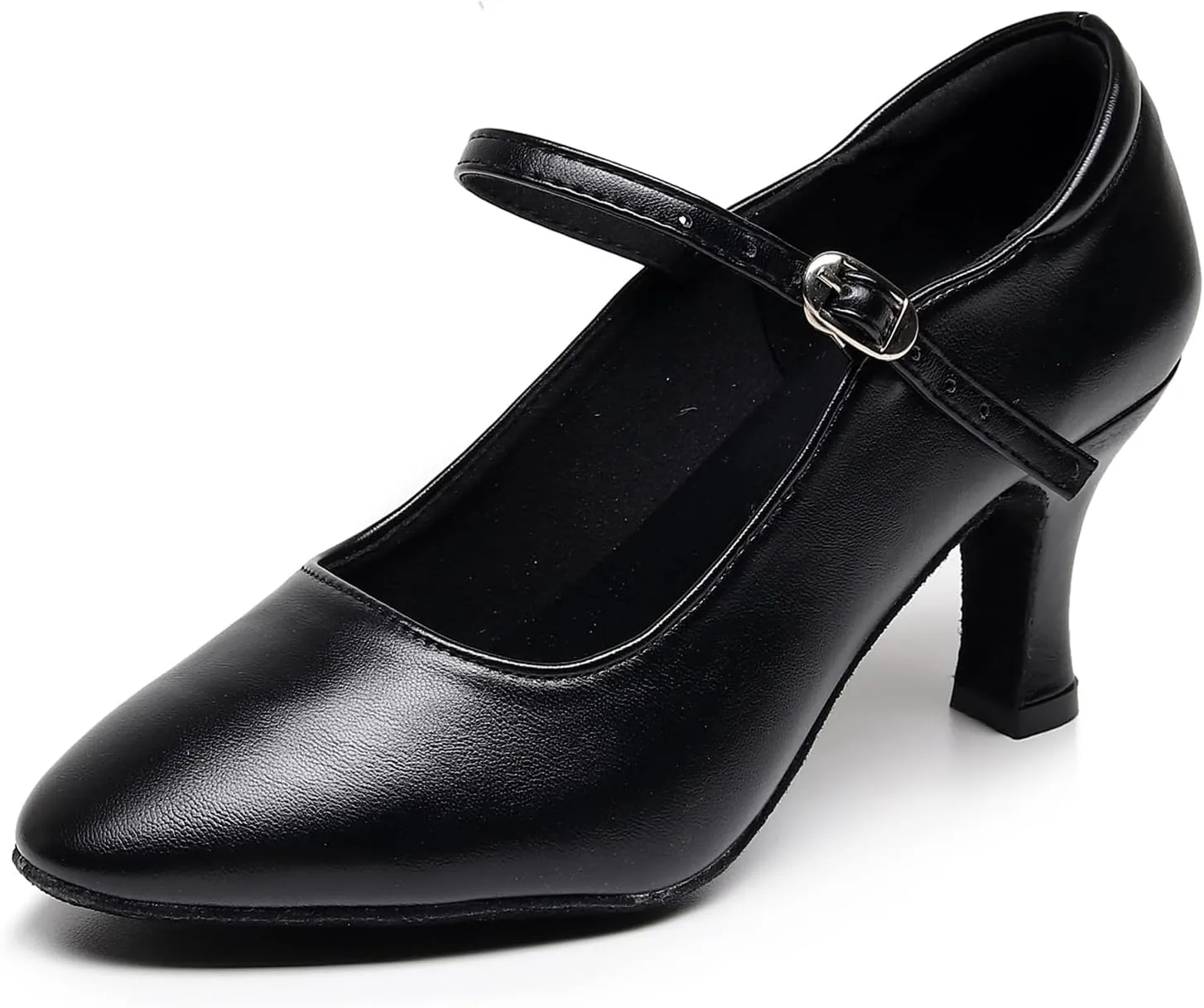 SWDZM Womens Ballroom Dance Shoes Closed Toe Latin Salsa Character Tango Practice Dancing Shoes
