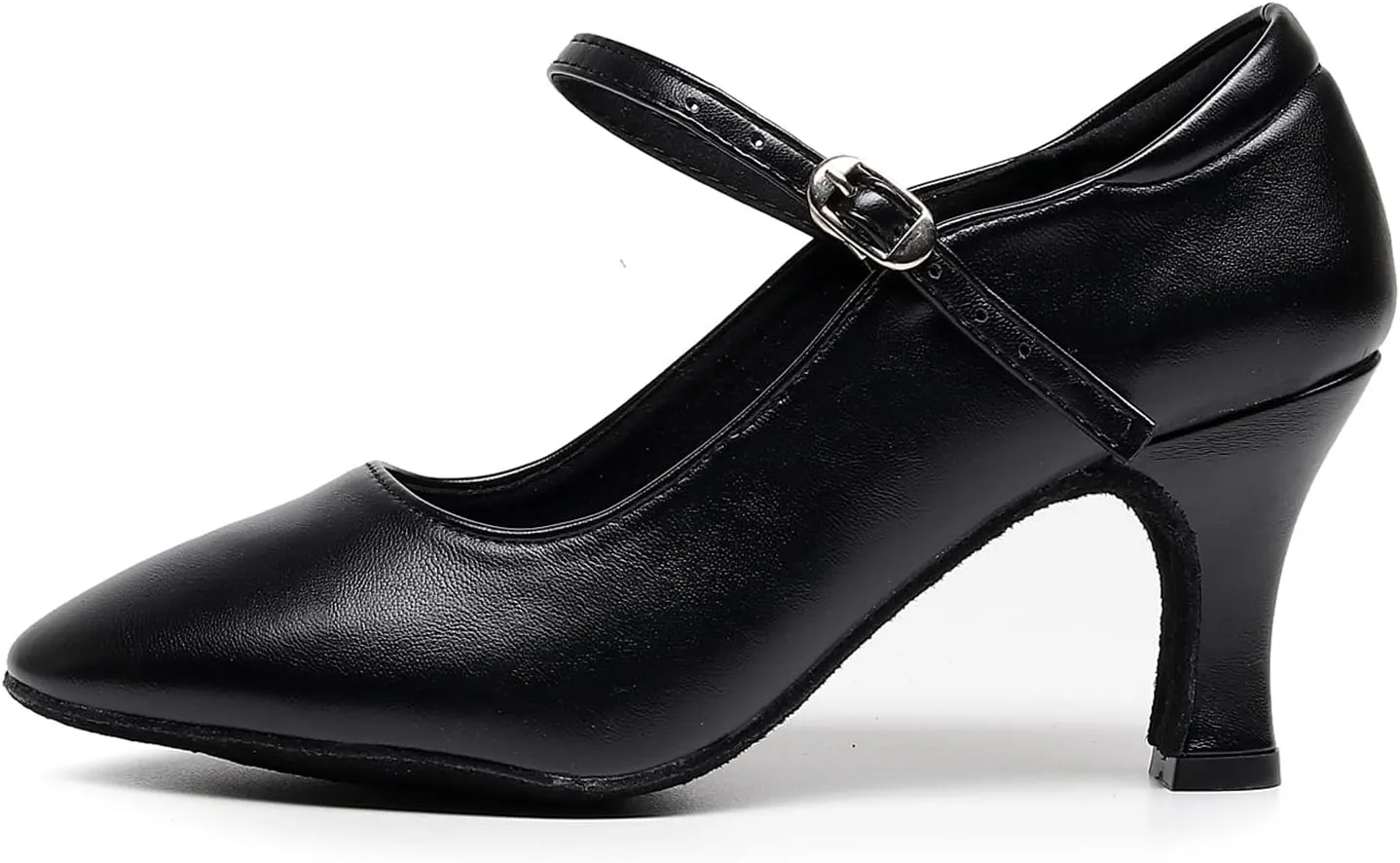 SWDZM Womens Ballroom Dance Shoes Closed Toe Latin Salsa Character Tango Practice Dancing Shoes
