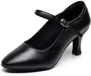 SWDZM Womens Ballroom Dance Shoes Closed Toe Latin Salsa Character Tango Practice Dancing Shoes
