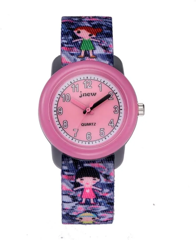 Toddler Girls Kids Children Watch,3D Cute Cartoon Breathable Fabric Band Japanese-Quartz Wristwatches Time Teacher Gifts Watches for Kids Girls Toddlers (Hide-and-Seek)