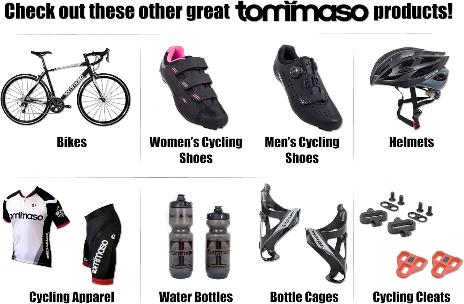 Tommaso Strada Mens SPD & Peloton Shoes2 in 1 Cycling ShoesInstall Your Own Delta or SPD Cleats for Road Bikes, Indoor Cycles or Most Mens BicyclesExplore Bike Accessories