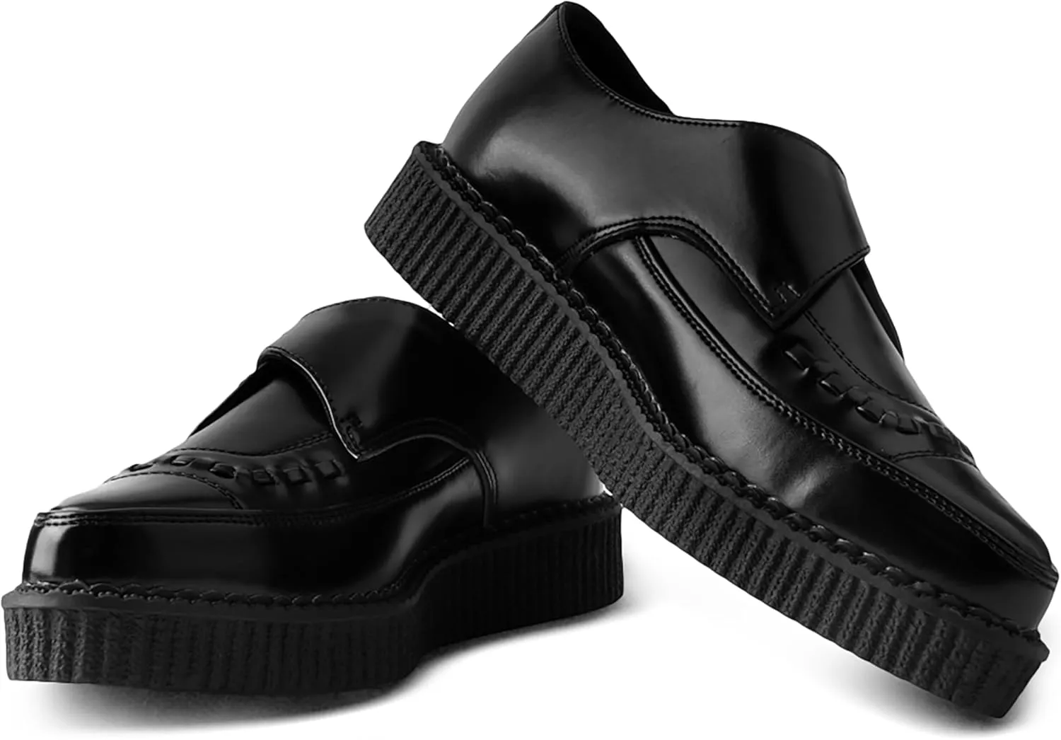 T.U.K Pointed Buckle Creeper Shoes
