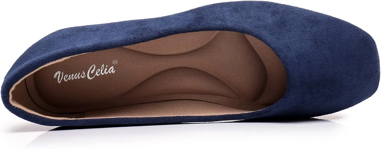 VenusCelia Women's Tile-Toe Flat Shoe