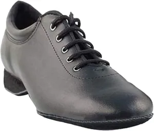 Very Fine Dance Shoes Women's Ballroom Dance Shoes Salsa Latin Practice Dance Shoes Black Leather 2601EB Comfortable 0.5" Heel 6.5 M US [Bundle of 5]